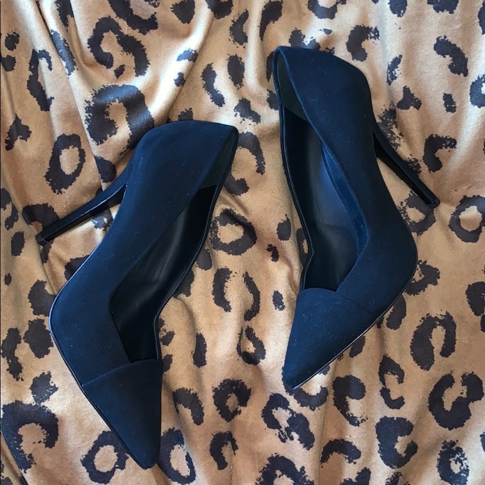 Giuseppe Zanotti black suede heels